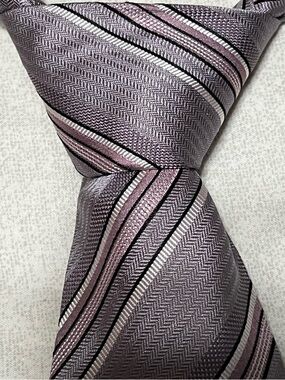 Simon Carter 100% Silk Striped Tie
